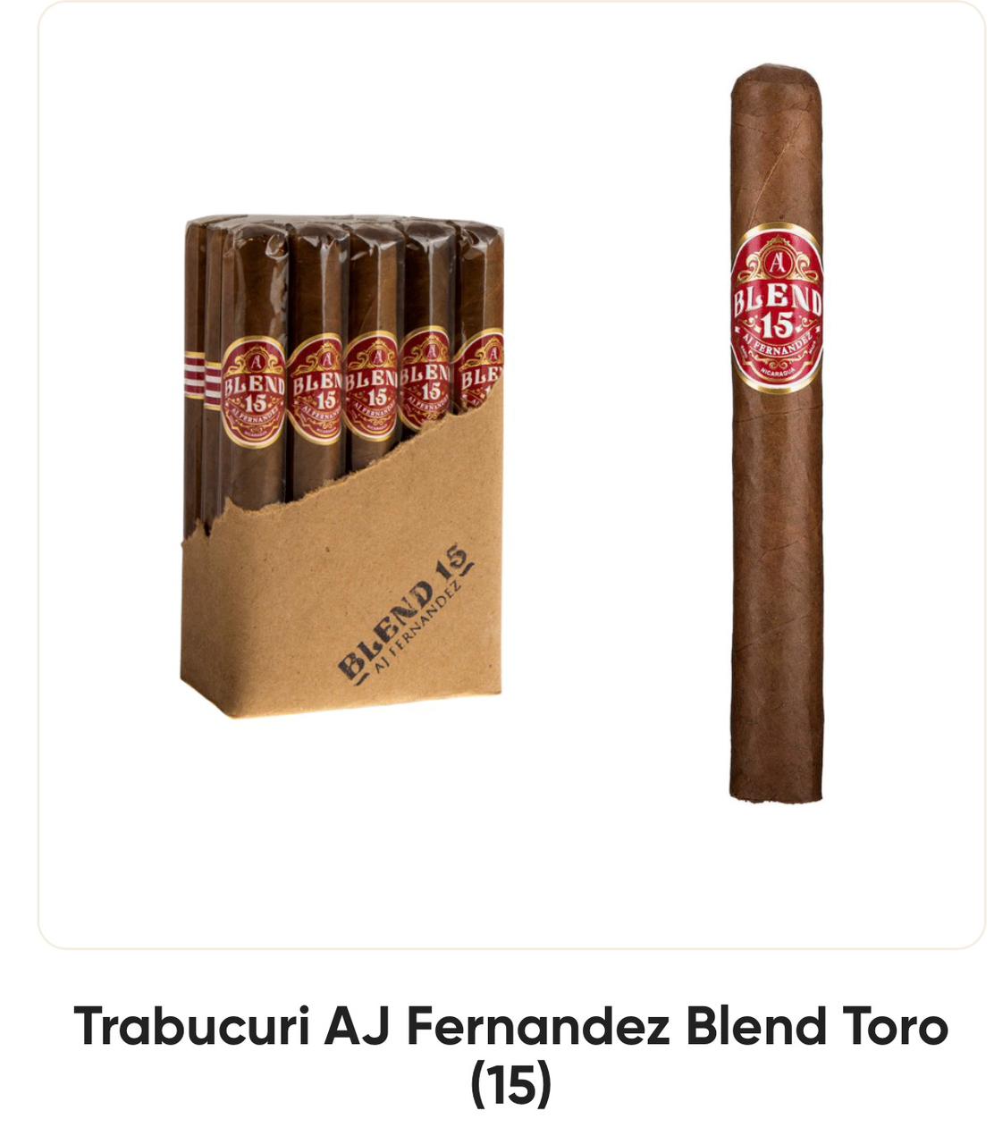 110787 AJ Fernandez Blend Toro 15’li Puro – Gurme Tavsiyesi - Görsel 1