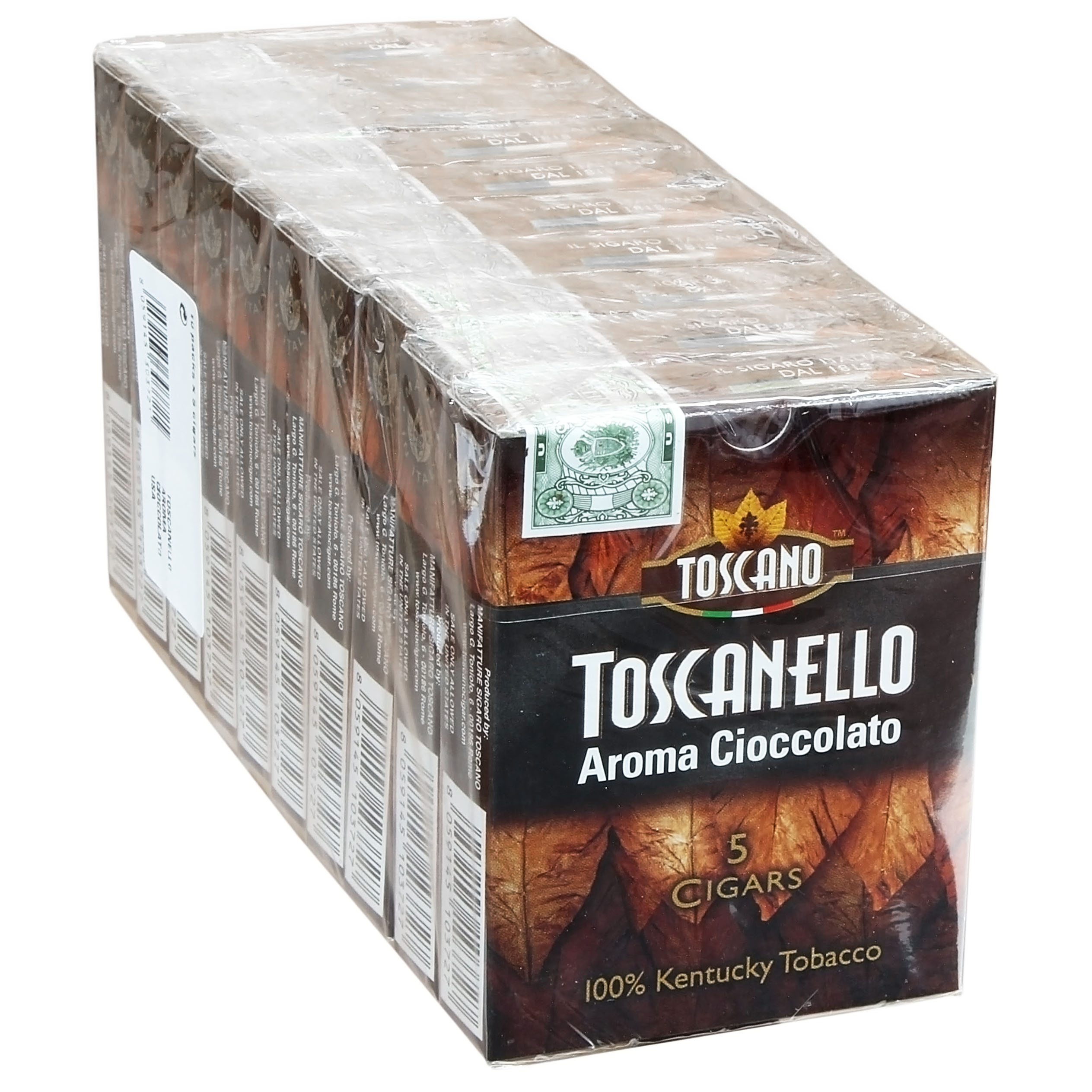 toscanello.jpg Toscanello Nero Çikolata (Chocolate) 50 Adet Küçük Puro - Görsel 1